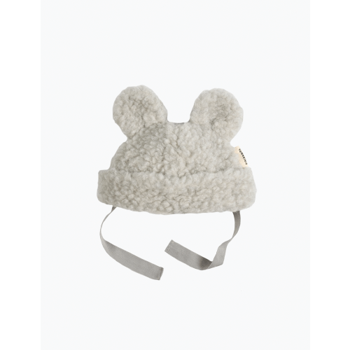 Merino Teddy Hat in Cloud