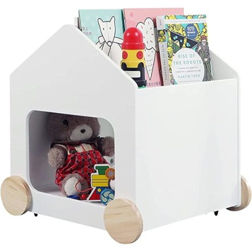 Jolie Vallée 2 in 1 Children's Bookcase with Toy Storage