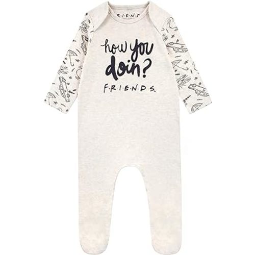 FRIENDS Unisex Newborn Baby Footies For Boys or Girls