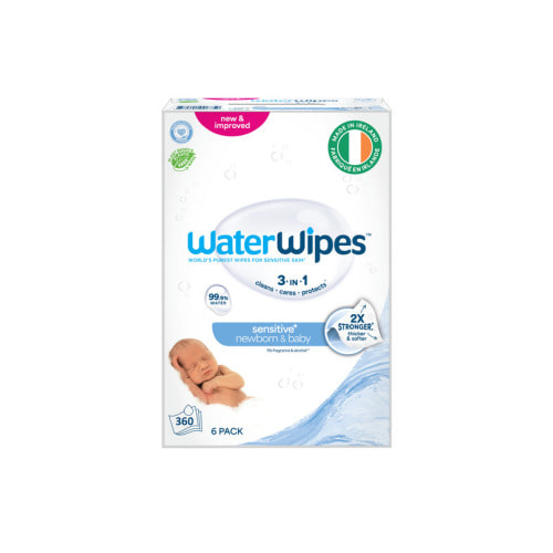 WaterWipes Sensitive+ Newborn & Baby Wipes Unscented & Hypoallergenic