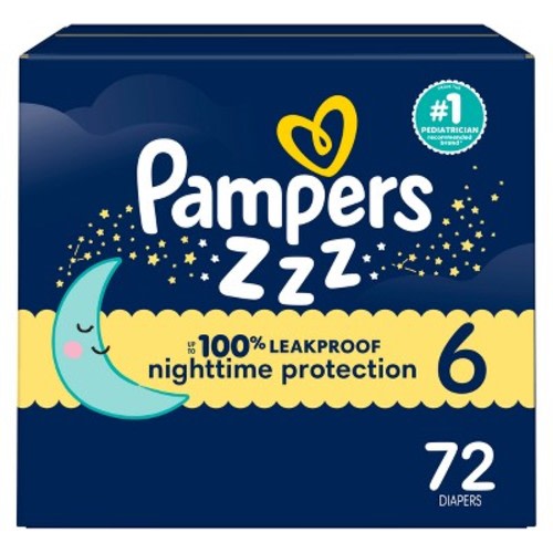 Pampers Swaddlers Overnight Diapers - Size 6 - 72ct