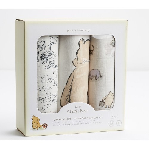 Disney's Winnie the Pooh Organic Muslin Swaddle Set