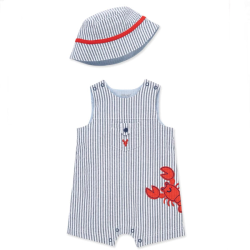Lobster Woven Sunsuit & Hat