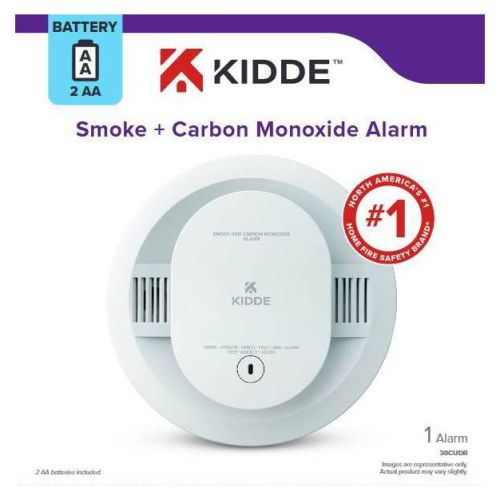 Kidde 10-Year Battery Powered Smoke and Carbon Monoxide Detector 30CUD10