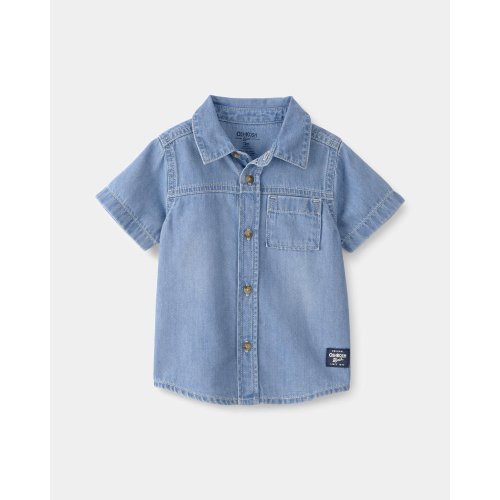 Baby Boy Denim Button-Down Shirt - Blue - OshKosh B'gosh | Carter's