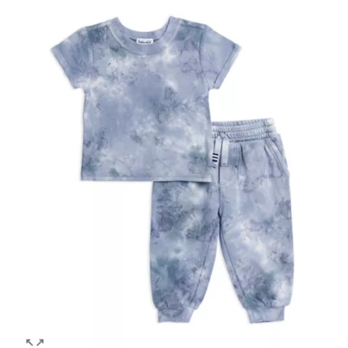 Splendid Boys' Shadow Wash Short Sleeved Tee & Pants Set - 3-6 months