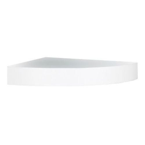 InPlace 11.8" x 11,8" Floating Corner Shelf Wall Mounted White: Modern Style, Wood Composite, Includes Mounting Hardware