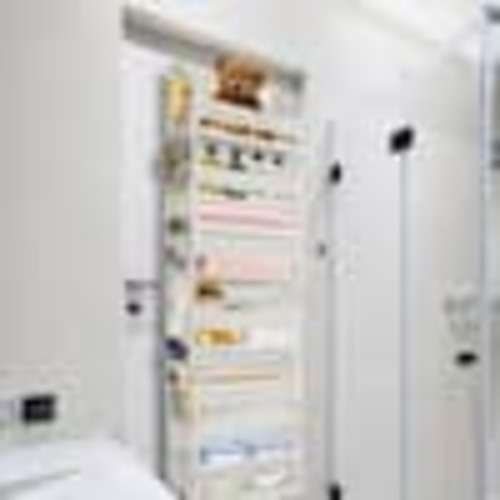 Anqtovp Beige Over Door Organizer with 6 Large Pockets and 12 Mesh Side Pockets Hanging Storage for Bedroom Bathroom 29CSA11853
