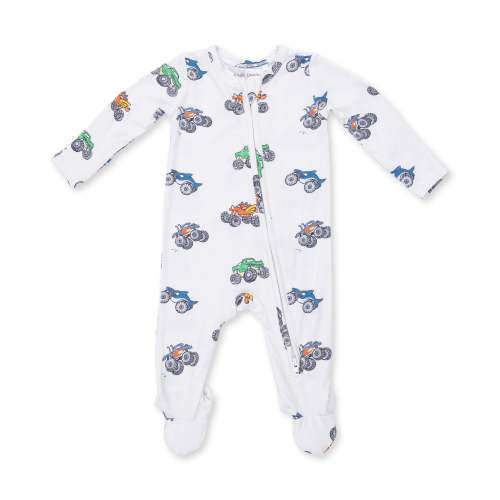 Monster Trucks - 2 Way Zipper Footie – Angel Dear