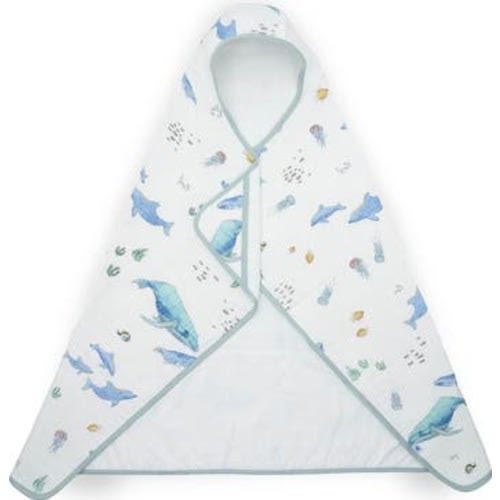 Cotton Muslin & Terry Hooded Towel