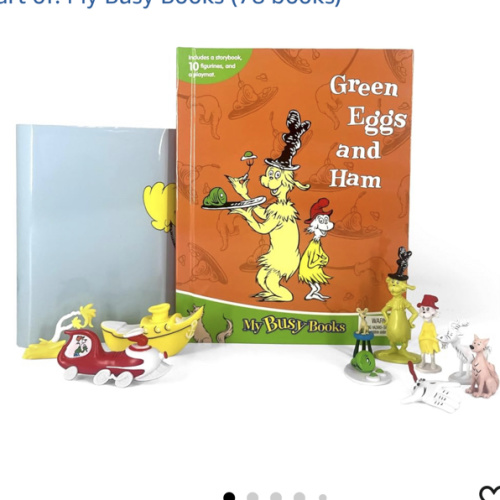 Dr. Seuss Green Eggs and Ham My Busy Books - Storybook, 10 figurines, playmat