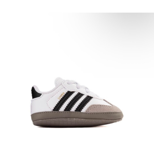 adidas Samba Crib Shoe - Baby - White / Core Black / Clear Granite | Journeys