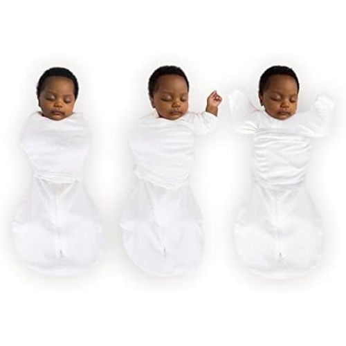 SwaddleDesigns 6-Way Omni Swaddle Sack Arms Up Swaddle for Newborn, More Options to Calm Startle Reflex, Improves Sleep