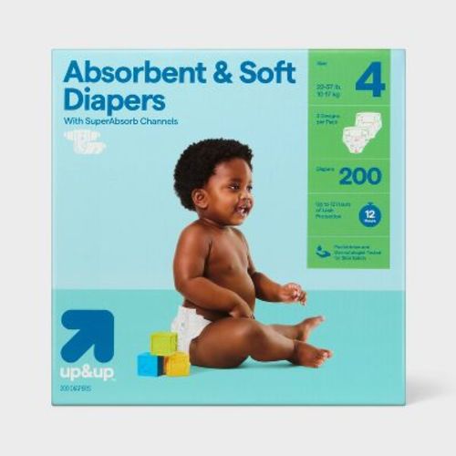 Disposable Diapers - Size 4 - 200ct - up&up™