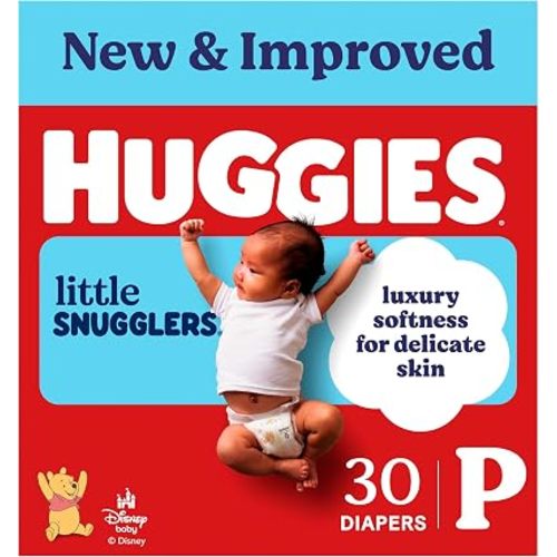 Huggies Little Snugglers Diapers, Size Preemie, 30 Count