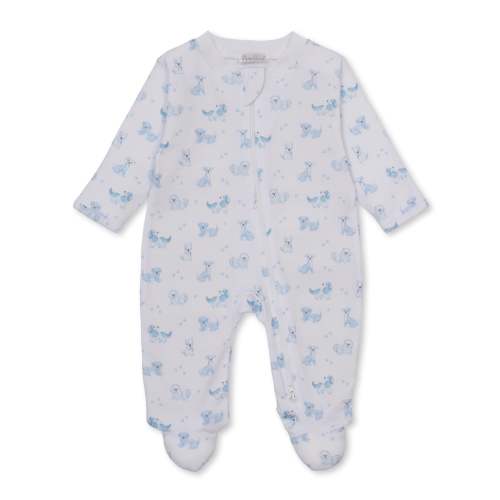 Puppy Paws Footie | Blue