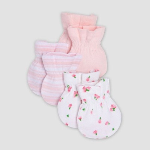 Burt's Bees Baby® Girls' 3pk Mittens - Pink