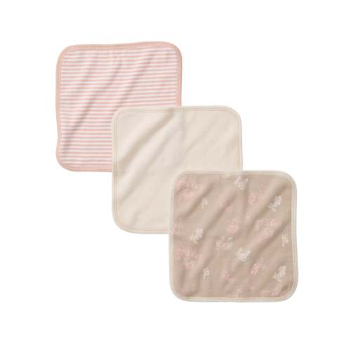 Floral Organic Washcloths 3 Pack