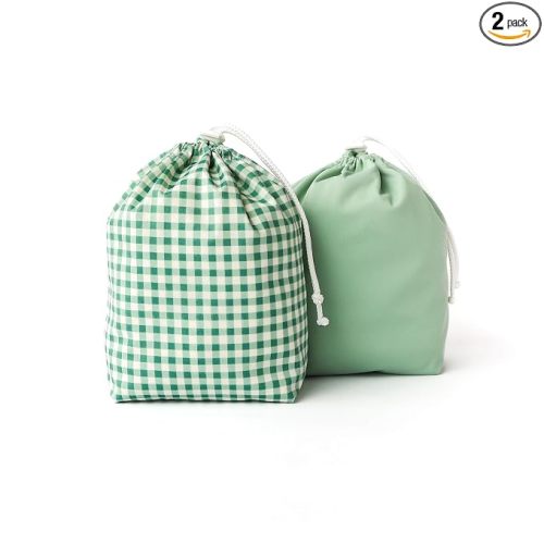 Esembly Ditty Bag Duo, Wet Bags, Verdant Gingham + Willow 2-Pack