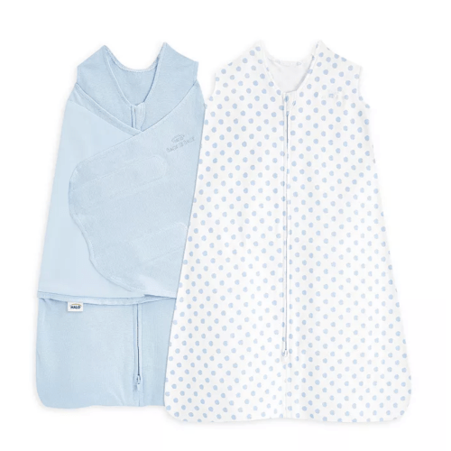 Unisex SleepSack Organic Swaddle and Wearable Blanket Gift Set, 2 Piece - Baby