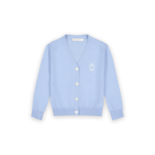 Léo Cardigan Light Blue - Hot Air Balloons Couture