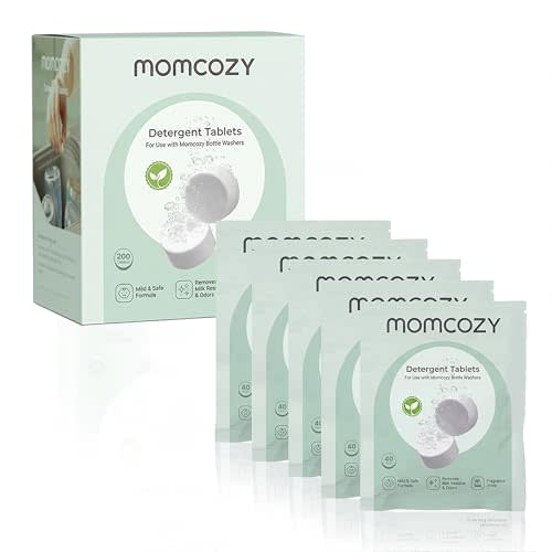 Momcozy Official Detergent Tablets for Momcozy Baby Bottle Washer, 200 Tablets