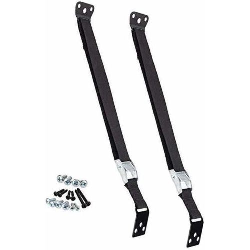 Safety Innovations Heavy Duty TV and Furniture Straps - Baby Proofing Anti Tip Straps for Child and Baby Safety - Expert Designed Strap Anchors Furniture to Walls to Prevent Tip-Overs 2Pk (Black)