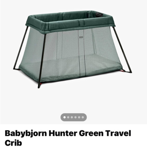 Babybjorn Hunter Green Travel Crib
