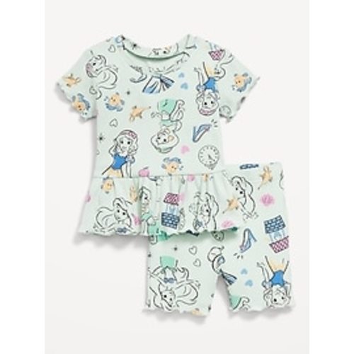 Disney© Ribbed Lettuce-Edge Top and Shorts Set for Baby | Old Navy