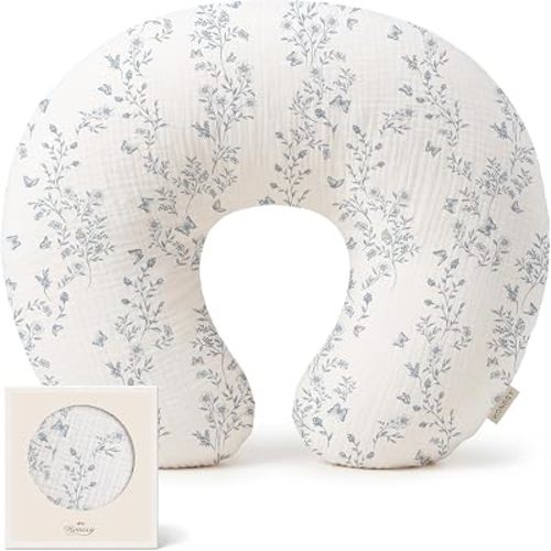 Konssy Fundas de almohada de muselina para lactancia, funda suave para