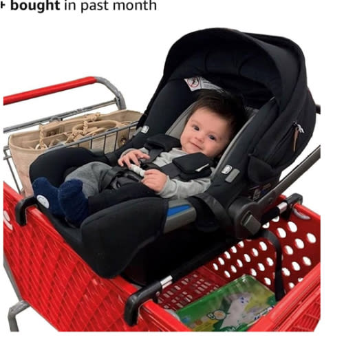 Totes Babies - Car Seat Carrier for Shopping Carts, Allows Babies, Newborns, Infants and Toddlers to Stay Snug or Sleeping in Car Seat While Parents Shop, As Seen on Shark Tank