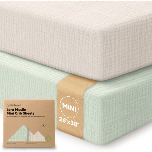2-Pack Lyra Muslin Mini Crib Sheets