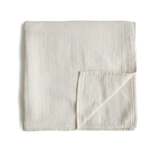 Organic Cotton Mushie Baby Muslin Swaddle Blanket