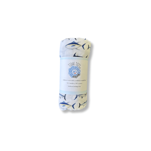 Fishing Frenzy Lightweight Swaddle Blanket