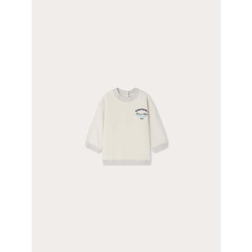 Dady heathered sweatshirt in organic cotton