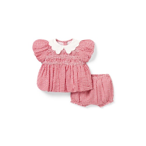 Gingham Seersucker Set
