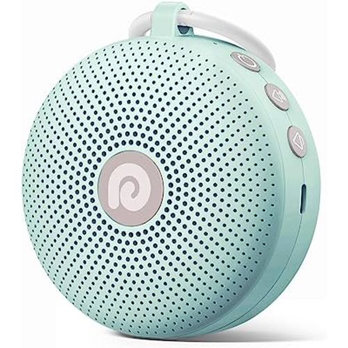 Dreamegg Portable Sound Machine - White Noise Machine Baby Features Powerful Battery, 21 Nature Sounds, Lullabies, White NoiseCanceling, Rechargeable Sound Machine for Home Travel Nursery Gift-Green