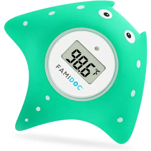 Famidoc Baby Bath & Room Thermometer - New Upgraded Sensor Technology, Floating Toy Thermometer (Blue)