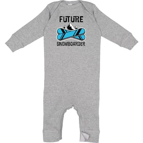 inktastic Snowboarding Future Snowboarder Baby Romper Coveralls