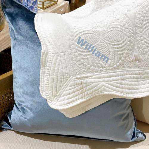 Baby Quilt - White