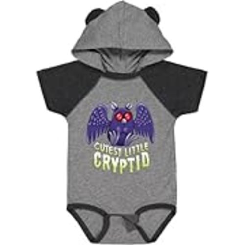 inktastic Cutest Little Cryptid- Mothman Baby Bodysuit