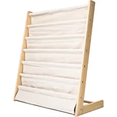 Morimoe Sling Bookshelf Kids Book Rack Storage, Natural Beige (Beige, W:75cm)