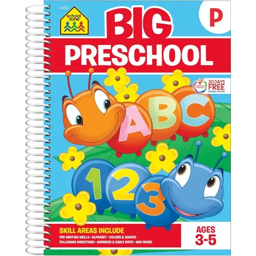 Big Preschool Workbook: Spiral-Bound