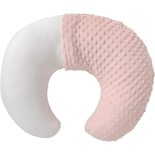 Aullar Nursing Pillow and Positioner with Cover for Breastfeeding ( Beige or Light Pink)