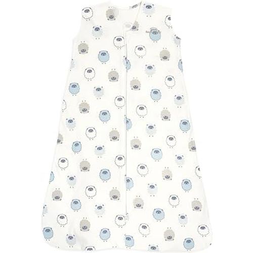 HALO SleepSack, 100% Cotton Wearable Blanket, Swaddle Transition Sleeping Bag, TOG 0.5, Sleepy Sheep, Small, 0-6 Months