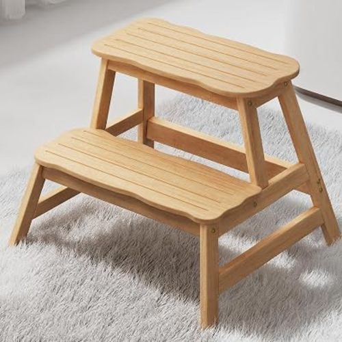 COSYLAND Step Stool for Toddlers Kids Bathroom Kitchen 2-Step Stool Helper