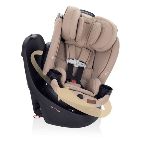Evenflo Gold Revolve 360 Slim 2-in-1 Rotating Convertible Car Seat - Travertine