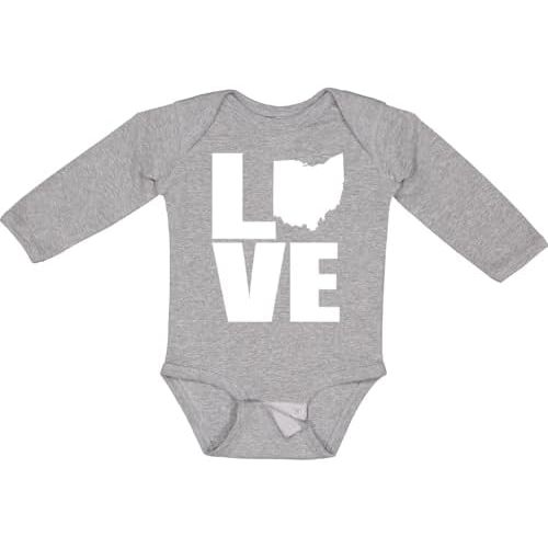 inktastic Ohio Love Long Sleeve Creeper