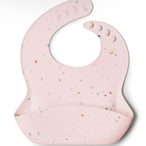 Silicone Baby Bib - Confetti Blush