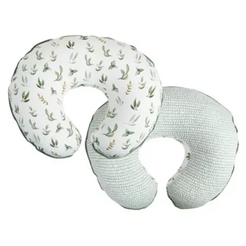 Boppy Organic Nursing Pillow - Green Little Leaves